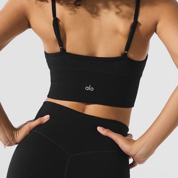 Alo Yoga Seamless Delight Bralette Black Size XS - Picture 2 of 7